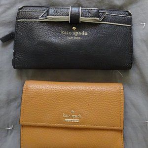 Black Leather Kate Spade Wallet